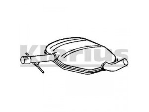 KLARIUS VW406M vidurinis duslintuvas 
 Išmetimo sistema -> Duslintuvas
3A0253409, 3A0253409, 3A0253409