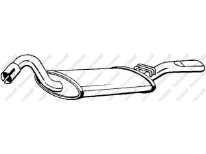 BOSAL 105-103 galinis duslintuvas 
 Išmetimo sistema -> Duslintuvas
893 253 609 C