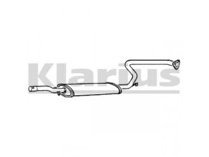 KLARIUS LA79L vidurinis duslintuvas 
 Išmetimo sistema -> Duslintuvas
82414286, 82421919, 82414286, 82421919