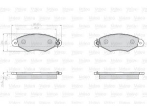 VALEO 872807 stabdžių trinkelių rinkinys, diskinis stabdys 
 Techninės priežiūros dalys -> Papildomas remontas
7701209117