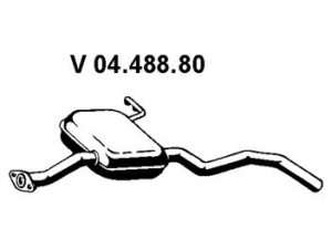 EBERSPÄCHER 04.488.80 priekinis duslintuvas 
 Išmetimo sistema -> Duslintuvas
1 015 530, 1 026 150, 6 173 646