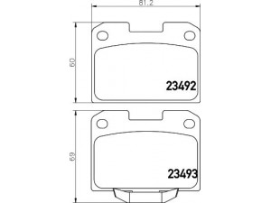 HELLA PAGID 8DB 355 006-631 stabdžių trinkelių rinkinys, diskinis stabdys 
 Techninės priežiūros dalys -> Papildomas remontas
MB895303, MR3889573, MR389574
