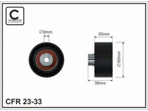 CAFFARO 23-33 kreipiantysis skriemulys, paskirstymo diržas 
 Diržinė pavara -> Paskirstymo diržas/komplektas -> Laisvasis/kreipiamasis skriemulys
0829.A1, 0830.62, 829.A1, 830.62