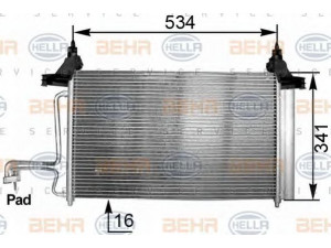 HELLA 8FC 351 301-211 kondensatorius, oro kondicionierius 
 Oro kondicionavimas -> Kondensatorius
46745840