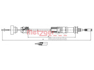 METZGER 11.3921 sankabos trosas 
 Dviratė transporto priemonės -> Kabeliai ir tachometro velenaai -> Sankabos trosas
1476637080, 1479128080, 2150.S4