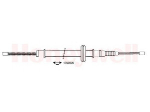 BENDIX 431116B trosas, stovėjimo stabdys 
 Stabdžių sistema -> Valdymo svirtys/trosai
5000395882