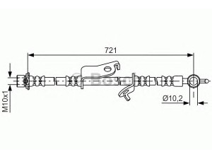 BOSCH 1 987 481 635 stabdžių žarnelė 
 Stabdžių sistema -> Stabdžių žarnelės
9094702F83, 9094702G21, 9094702F83