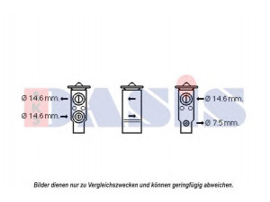 AKS DASIS 840199N išsiplėtimo vožtuvas, oro kondicionavimas 
 Oro kondicionavimas -> Vožtuvai