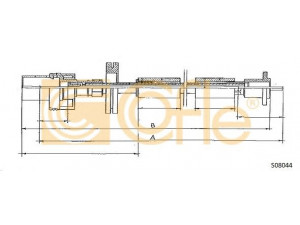 COFLE S08044 tachometro velenas 
 Dviratė transporto priemonės -> Kabeliai ir tachometro velenaai -> Tachometro velenas
6170017, 86VB7260KC