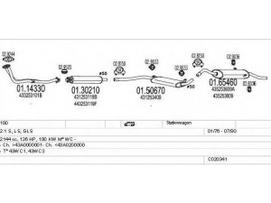 MTS C020341007287 išmetimo sistema