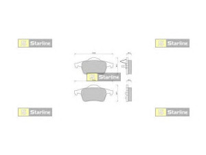 STARLINE BD S372P stabdžių trinkelių rinkinys, diskinis stabdys 
 Techninės priežiūros dalys -> Papildomas remontas
272399, 272944, 274334, 30648382