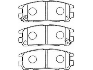 AISIN J2N009 stabdžių trinkelių rinkinys, diskinis stabdys
8-97035266, 8-97039269, 8-97070080