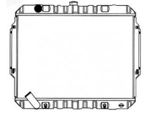 SAKURA  Automotive 1321-0261 radiatorius, variklio aušinimas