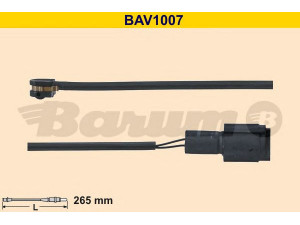 BARUM BAV1007 įspėjimo kontaktas, stabdžių trinkelių susidėvėjimas 
 Stabdžių sistema -> Susidėvėjimo indikatorius, stabdžių trinkelės
34 11 1 152 607, 34 35 1 179 819