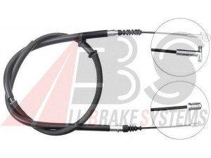 A.B.S. K13617 trosas, stovėjimo stabdys 
 Stabdžių sistema -> Valdymo svirtys/trosai
46460508, 46465948