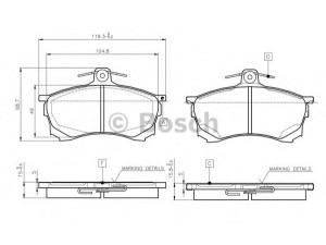 BOSCH 0 986 TB2 278 stabdžių trinkelių rinkinys, diskinis stabdys 
 Techninės priežiūros dalys -> Papildomas remontas
MR249240