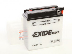 EXIDE 6N11A-1B starterio akumuliatorius; starterio akumuliatorius 
 Elektros įranga -> Akumuliatorius