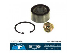 BTA H1F008BTA rato guolio komplektas 
 Ašies montavimas/vairavimo mechanizmas/ratai -> Rato stebulė/montavimas -> Rato guolis