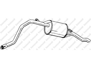 BOSAL 280-391 galinis duslintuvas 
 Išmetimo sistema -> Duslintuvas
161000900302, 161000900303, 60526051