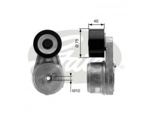GATES T38647 diržo įtempiklis, V formos rumbuotas diržas 
 Diržinė pavara -> V formos rumbuotas diržas/komplektas -> Dirželio įtempiklis (įtempimo blokas)
5412000570, 5412000970, 9042000370