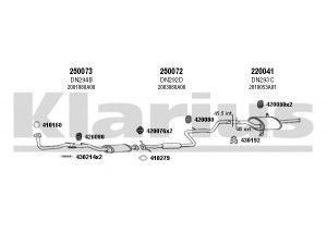 KLARIUS 270207E išmetimo sistema 
 Išmetimo sistema -> Išmetimo sistema, visa