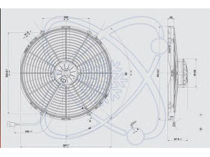 ELECTRO AUTO 32C0010 ventiliatorius, radiatoriaus