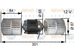 HELLA 8EW 351 034-041 vidaus pūtiklis