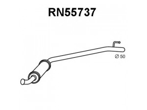 VENEPORTE RN55737 vidurinis duslintuvas 
 Išmetimo sistema -> Duslintuvas
2020000QAA, 5854220, 8200180458