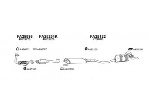 VENEPORTE 250134 išmetimo sistema 
 Išmetimo sistema -> Išmetimo sistema, visa