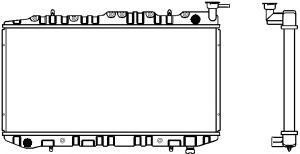 SAKURA  Automotive 1341-0240 radiatorius, variklio aušinimas