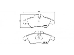 BREMBO P 50 080 stabdžių trinkelių rinkinys, diskinis stabdys 
 Techninės priežiūros dalys -> Papildomas remontas
0024203920, 0024209920, 0044205520