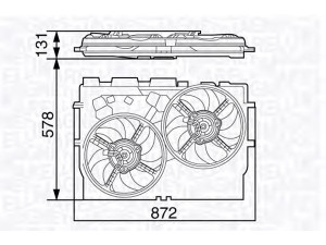 MAGNETI MARELLI 069422583010 ventiliatorius, radiatoriaus 
 Aušinimo sistema -> Oro aušinimas
1342689080, 1358009080