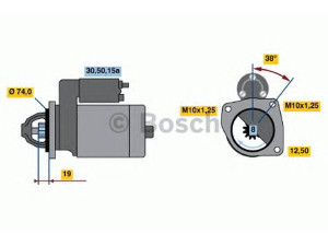 BOSCH 0 986 013 501 starteris 
 Elektros įranga -> Starterio sistema -> Starteris
F601-18-400, F601-18-400A, M 003 T 30285