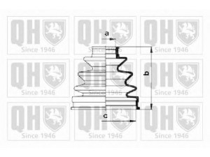 QUINTON HAZELL QJB612 gofruotoji membrana, kardaninis velenas 
 Ratų pavara -> Gofruotoji membrana
04438 12230, 04438 17020, 04438 17030