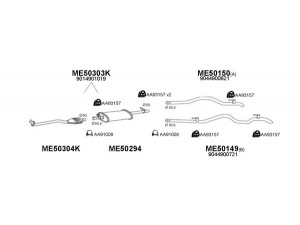 VENEPORTE 500131 išmetimo sistema 
 Išmetimo sistema -> Išmetimo sistema, visa