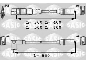 SASIC 9286028 uždegimo laido komplektas
