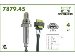 MTE-THOMSON 7879.45.030 lambda jutiklis 
 Išmetimo sistema -> Jutiklis/zondas
25323632, 855366, 855390, 855404