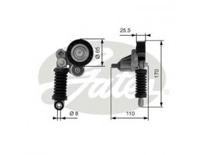 GATES T38348 įtempiklio skriemulys, V formos rumbuotas diržas 
 Diržinė pavara -> V formos rumbuotas diržas/komplektas -> Įtempiklio skriemulys
7700116130, 8200226495, 8200429703