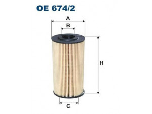 FILTRON OE674/2 alyvos filtras 
 Filtrai -> Alyvos filtras
263202A000, 263202A001, 263202A002