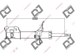 DJ PARTS DS1268GS amortizatorius 
 Pakaba -> Amortizatorius
5466025000, 5466025050, 5466025700