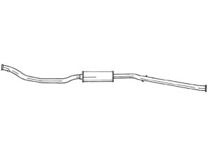 AKS DASIS SG45403 vidurinis duslintuvas 
 Išmetimo sistema -> Duslintuvas
172856