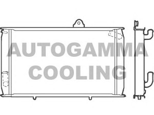 AUTOGAMMA 100025 radiatorius, variklio aušinimas
0060719302, 60719302
