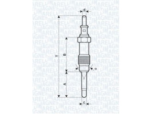 MAGNETI MARELLI 062900046304 kaitinimo žvakė 
 Kibirkšties / kaitinamasis uždegimas -> Kaitinimo kaištis
001 159 26 01, 001.159.26.01, 1522601