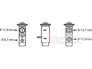 VAN WEZEL 06001089 išsiplėtimo vožtuvas, oro kondicionavimas 
 Oro kondicionavimas -> Vožtuvai
64116981454, 64118371459, 6411837146