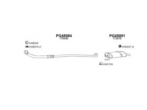 VENEPORTE 450021 išmetimo sistema 
 Išmetimo sistema -> Išmetimo sistema, visa