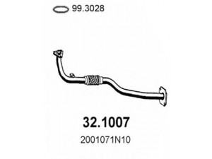 ASSO 32.1007 išleidimo kolektorius 
 Išmetimo sistema -> Išmetimo vamzdžiai
2001071N01, 2001071N10