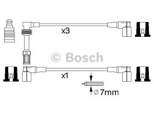 BOSCH 0 356 912 844 uždegimo laido komplektas 
 Kibirkšties / kaitinamasis uždegimas -> Uždegimo laidai/jungtys