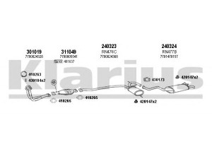 KLARIUS 720609E išmetimo sistema 
 Išmetimo sistema -> Išmetimo sistema, visa