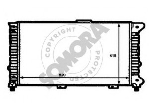 SOMORA 011241 radiatorius, variklio aušinimas 
 Aušinimo sistema -> Radiatorius/alyvos aušintuvas -> Radiatorius/dalys
60651919, 60663070