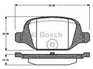 BOSCH 0 986 TB2 796 stabdžių trinkelių rinkinys, diskinis stabdys 
 Techninės priežiūros dalys -> Papildomas remontas
77362270, 77363445, 77364024, 77364961